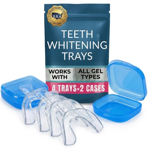 Teeth whitening trays for - teeth, gel